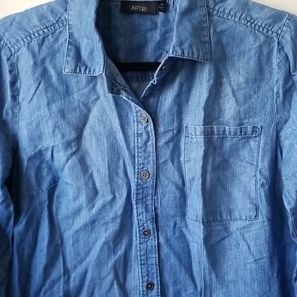 Denim long sleeved top - Picture 7 of 8